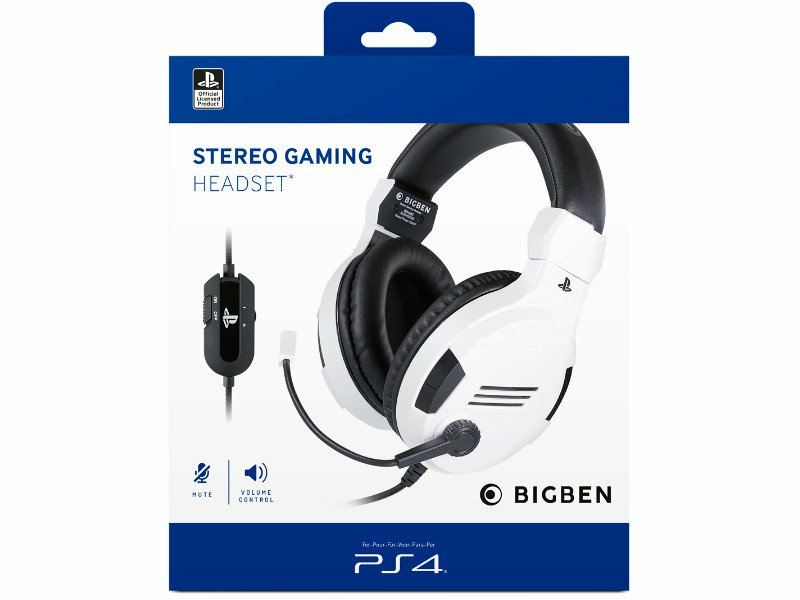 Bigben Interactive Stereo Gaming Headset V3 PS4 fehér