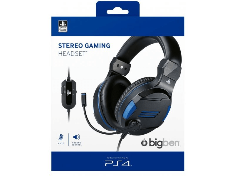 Bigben Interactive Stereo Gaming Headset V3 PS4 fekete
