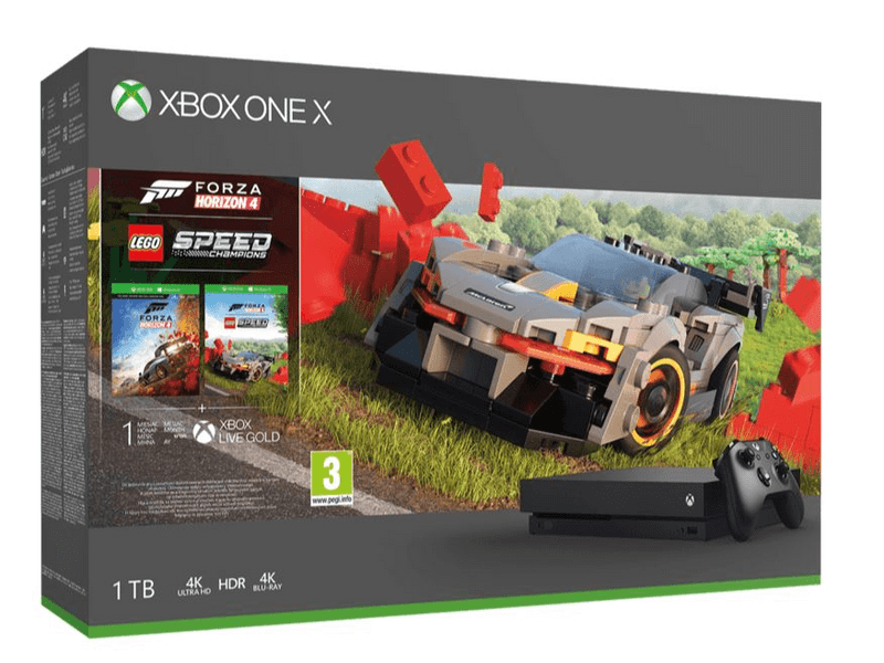 Microsoft Xbox One X 1TB + Forza Horizon 4 + Forza Horizon 4 LEGO Speed Champions