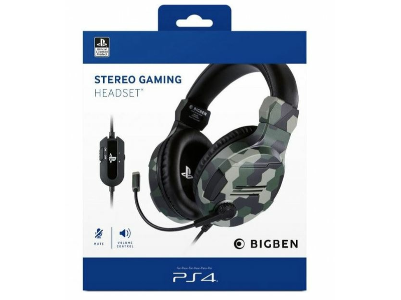 Bigben Interactive Stereo Gaming Headset V3 PS4 zöld
