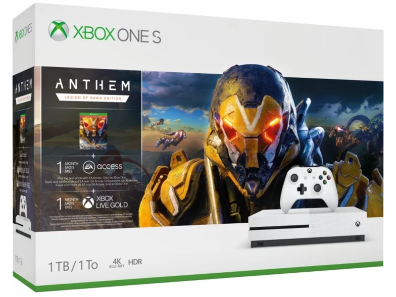 Microsoft Xbox One S 1TB konzol + Anthem + Apex Legends