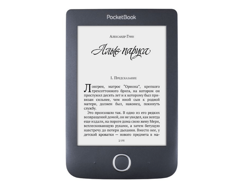 PocketBook 614W-2-E-WW Basic 3 E-Book olvasó, Fekete