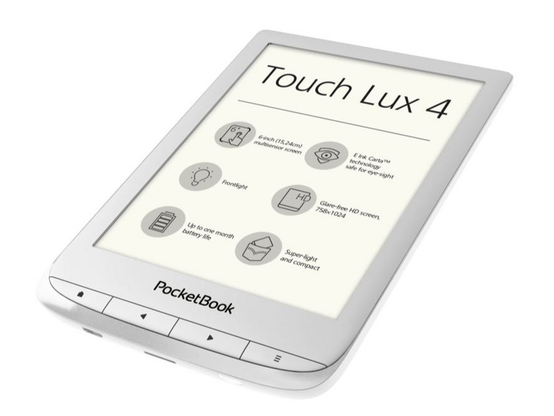 PocketBook 627-S-WW Touch Lux 4 E-Book, Ezüst