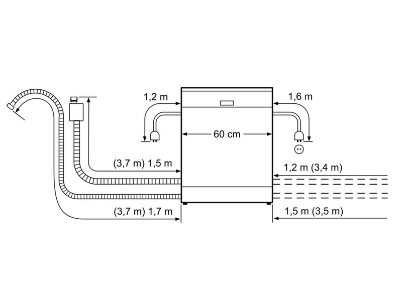 Bosch SMS46KW08E Szabadonálló mosogatógép