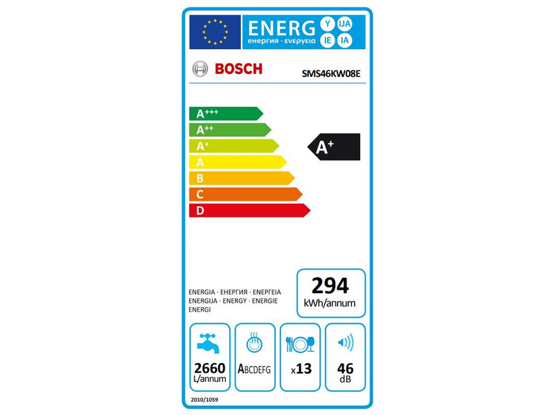 Bosch SMS46KW08E Szabadonálló mosogatógép