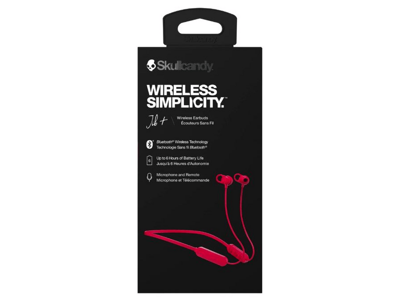 Skullcandy JIB+ Fülhallgató, fekete/piros (S2JPW-M010)