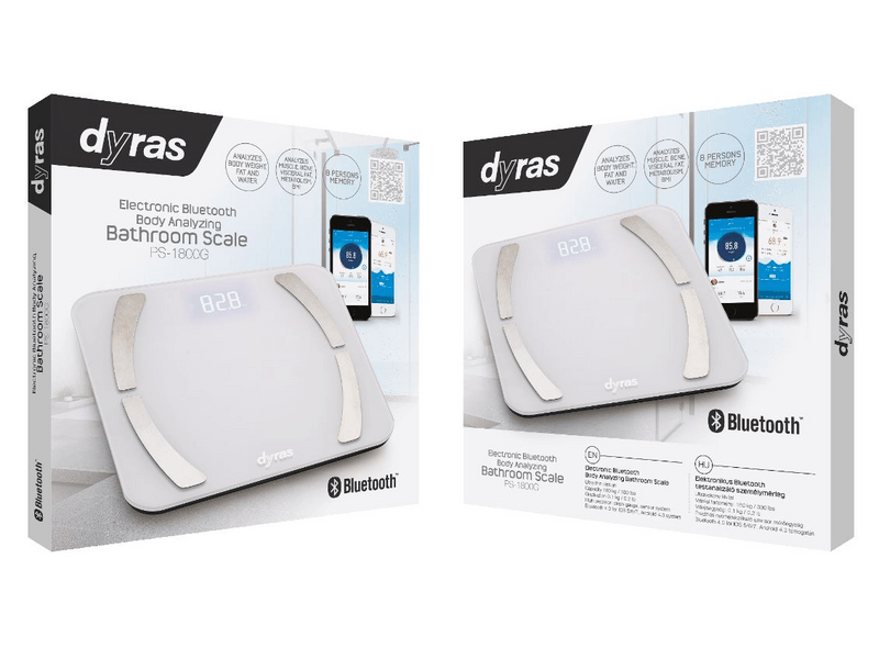 Dyras PS-3800BT Testanalizáló okos személymérleg
