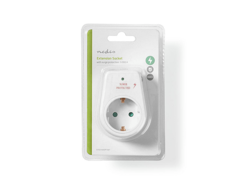 Nedis EXSO100SPF1WT Túlfeszültség ellen védett elosztó