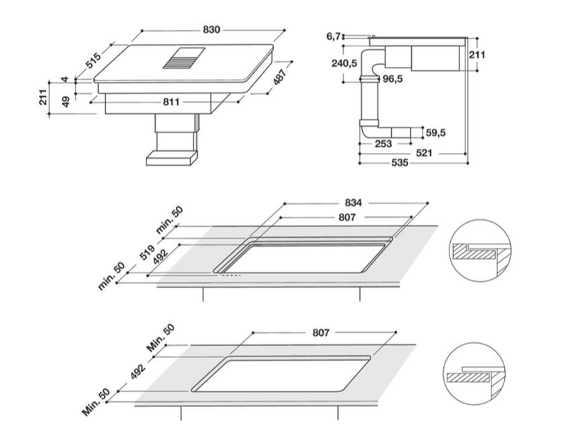 Whirlpool WVH92K Beépíthető indukciós főzőlap
