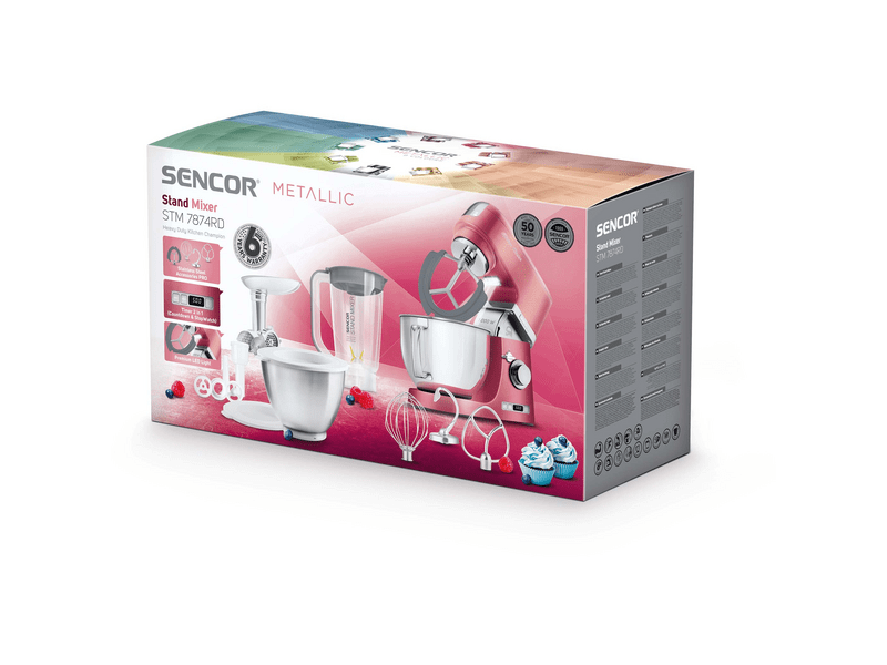 Sencor STM 7874RD Konyhai robotgép, Piros