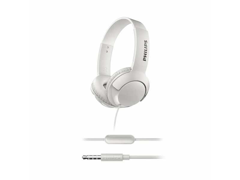 Philips SHL3075WT/00 Bass+ Fejhallgató, Fehér