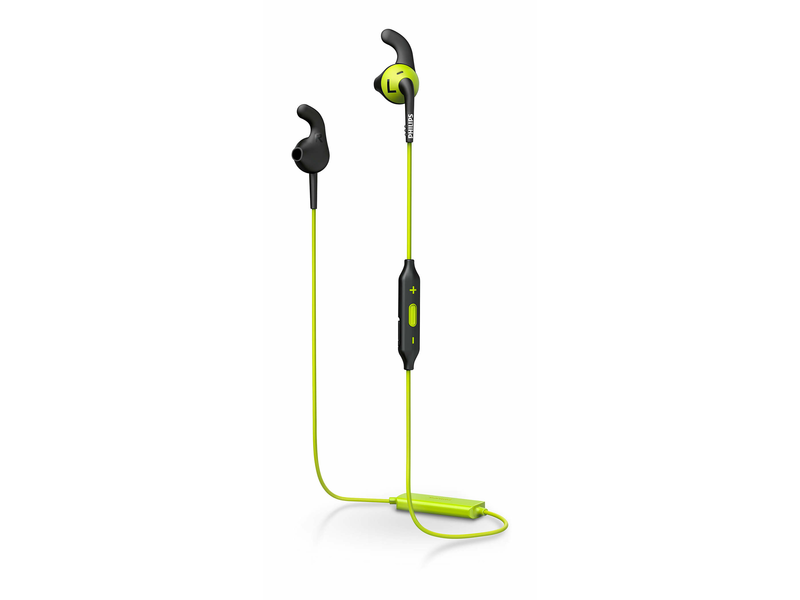 Philips SHQ6500CL/00 ActionFit Bluetooth® sportfülhallgató, Fekete-zöld