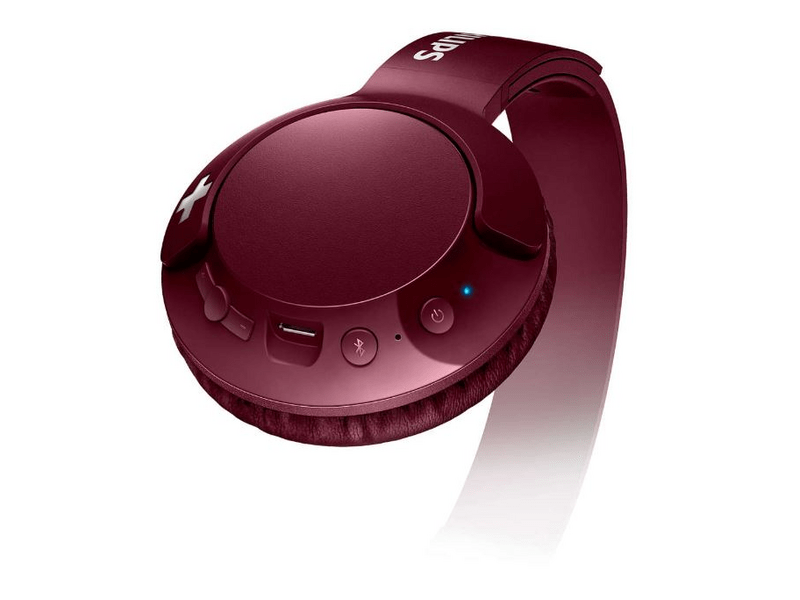 Philips SHB3075RD/00 BASS+ Bluetooth Fejhallgató, Piros