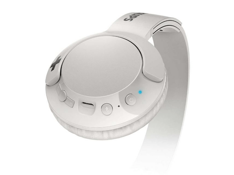 Philips SHB3075WT/00 BASS+ Bluetooth Fejhallgató, Fehér