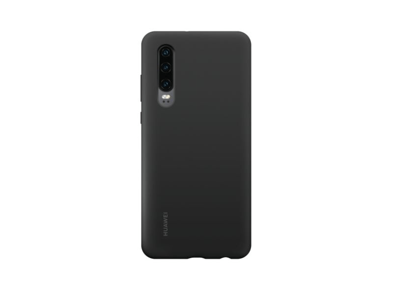 Huawei P30 Szilikon tok, Fekete