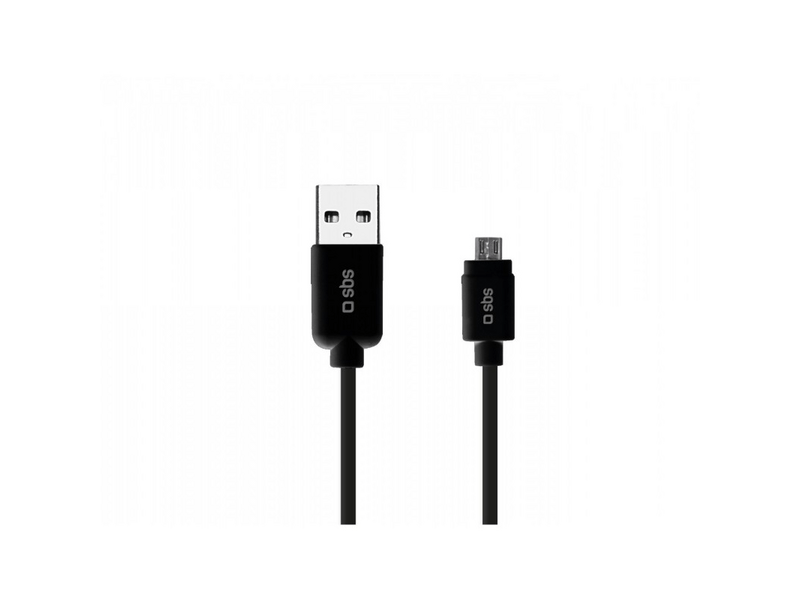 SBS USB 2.0 - mikro USB podatkovni kabel, crni