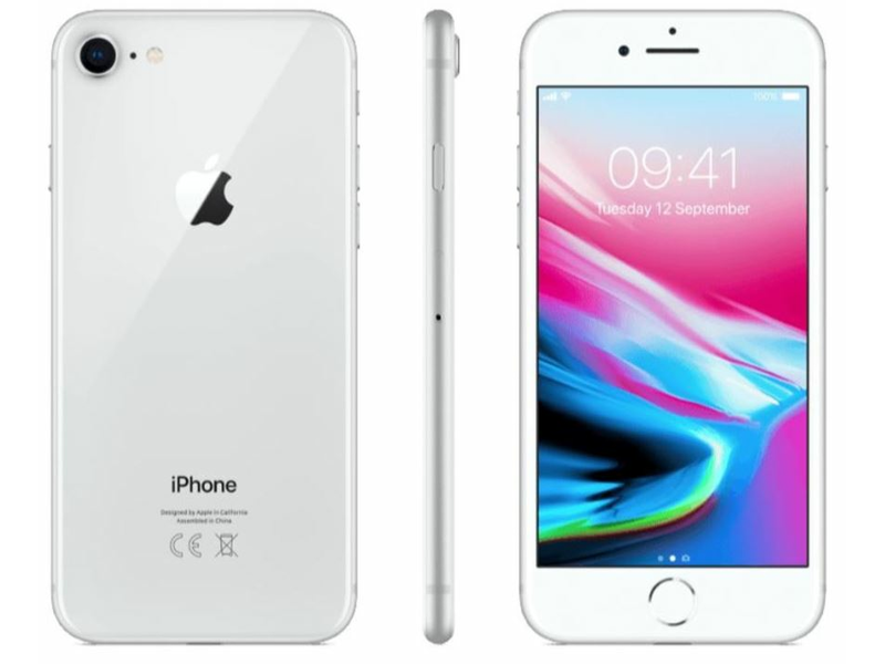 Apple iPhone 8 128 GB Kártyafüggetlen Mobiltelefon, Ezüst