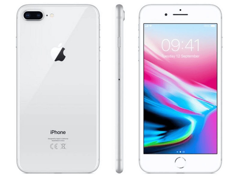 Apple iPhone 8 Plus 128 GB Kártyafüggetlen Mobiltelefon, Ezüst