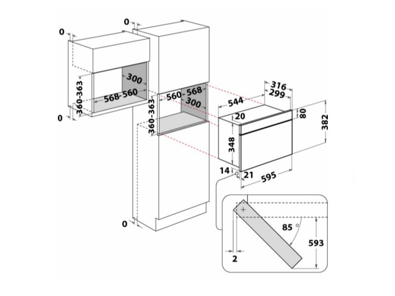 Whirlpool AMW4900NB Beépíthető mikrohullámú sütő