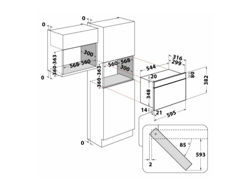 Whrilpool AMW 4920 NB Beépíthető mikrohullámú sütő