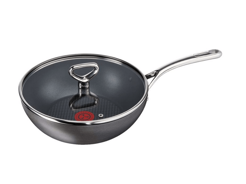 Tefal H9039246 Reserve Collection wok serpenyő 28 cm + fedő