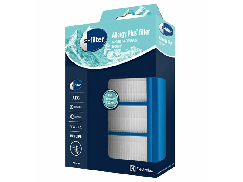 Electrolux EFS1W Allergy Plus® s-filter® mosható porszívó szűrő