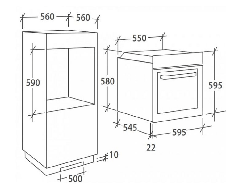 Candy FCP 502 X/E Beépíthető sütő