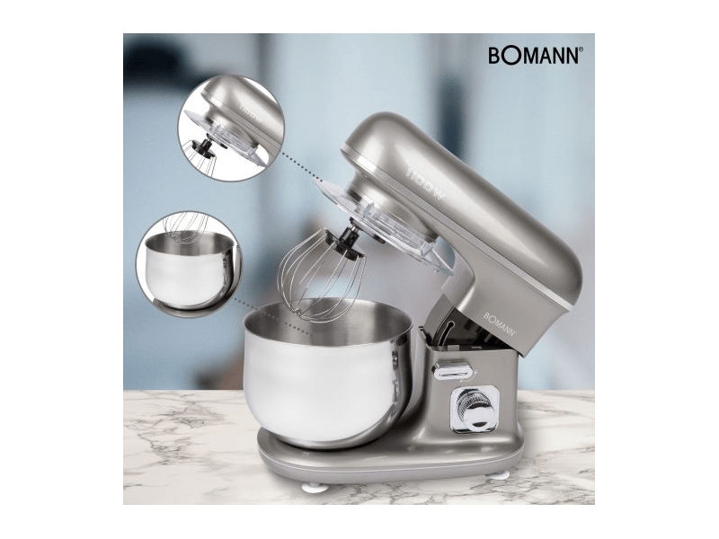 Bomann KM6010CBTITAN Konyhai robotgép, Ezüst
