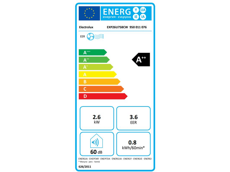Electrolux EXP26U758CW Mobil klíma