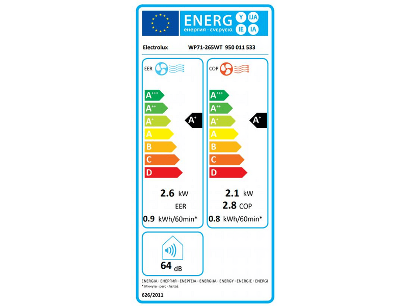 Electrolux WP71-265WT Mobil klíma