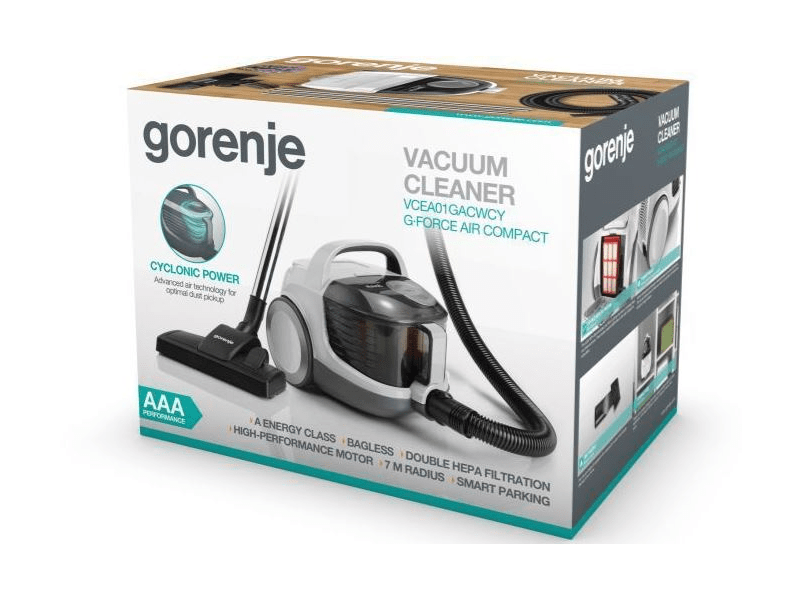Gorenje VCEA01GACWCY Porzsák nélküli porszívó