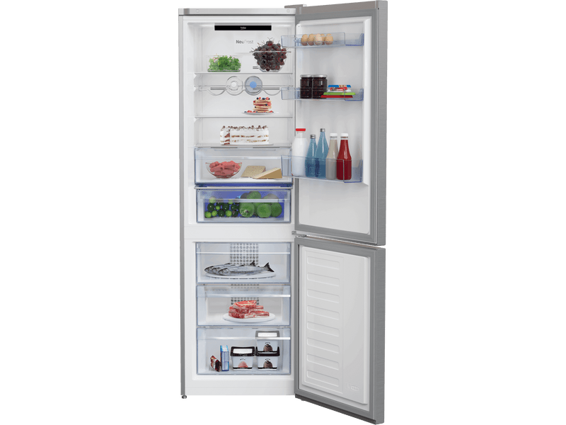 BEKO MCNA366E30ZXB Alulfagyasztós kombinált hűtőszekrény