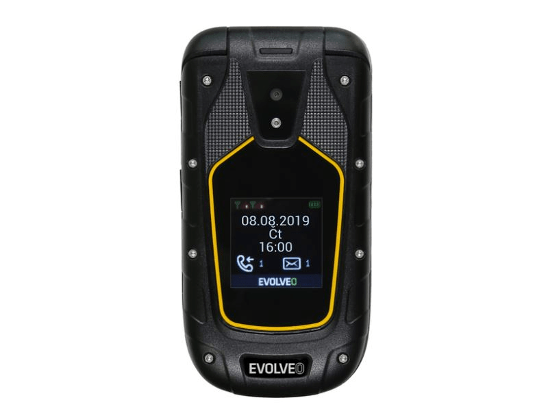 Evolveo StrongPhone F5 Dual SIM Kártyafüggetlen telefon, Fekete-sárga