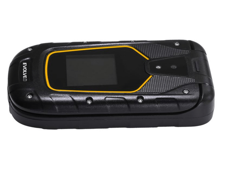 Evolveo StrongPhone F5 Dual SIM Kártyafüggetlen telefon, Fekete-sárga