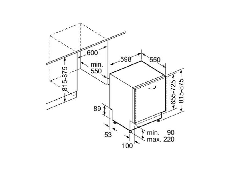 Bosch SMV46NX01E Beépíthető integrált mosogatógép