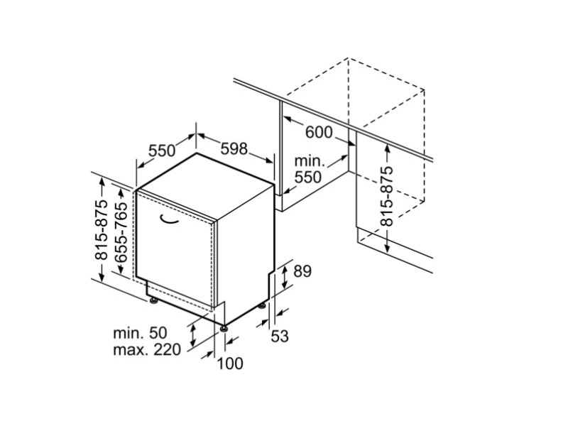 Bosch SME46NX23E Beépíthető integrált mosogatógép