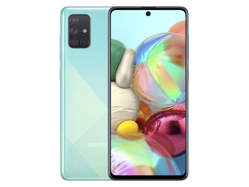 Samsung Galaxy A71 Dual SIM 128 GB Kártyafüggetlen Okostelefon, Kék