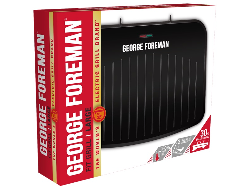 George Foreman 25820-56 Fit Grill Large Grillsütő