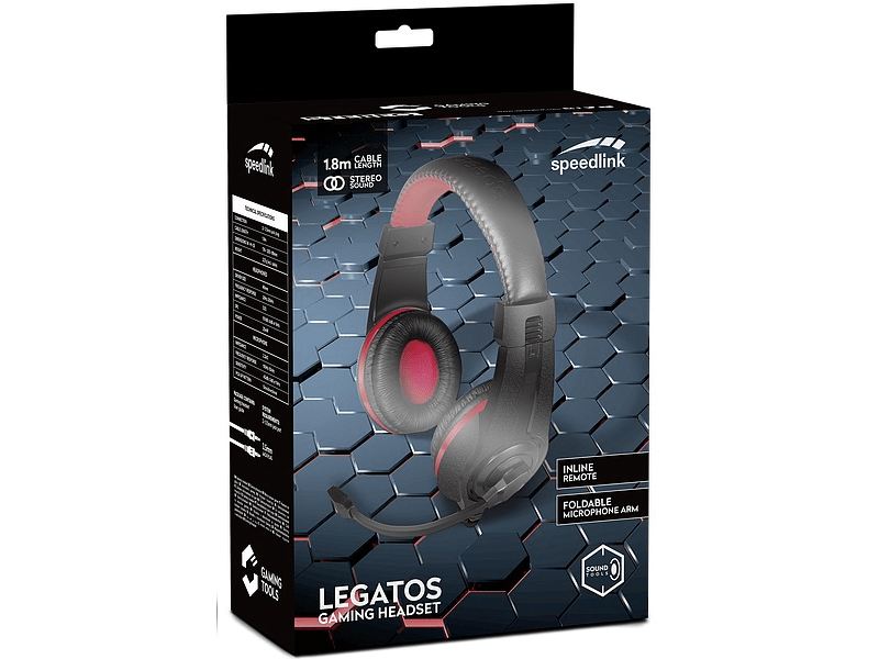 Speedlink SL-860000-BK Legatos Stereo Gaming Fejhallgató