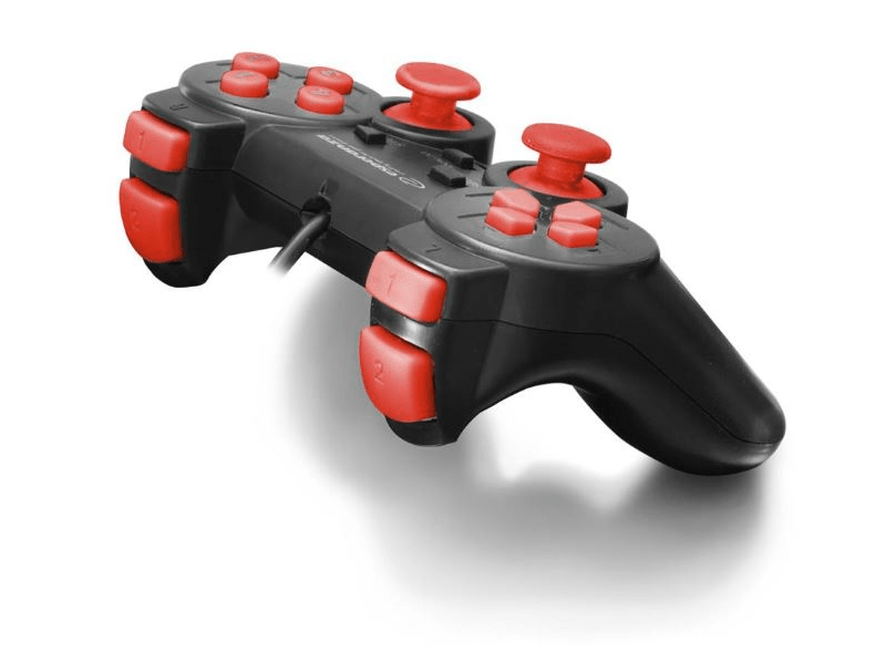 Esperanza EGG102R Warrior Gamepad, Fekete/ piros