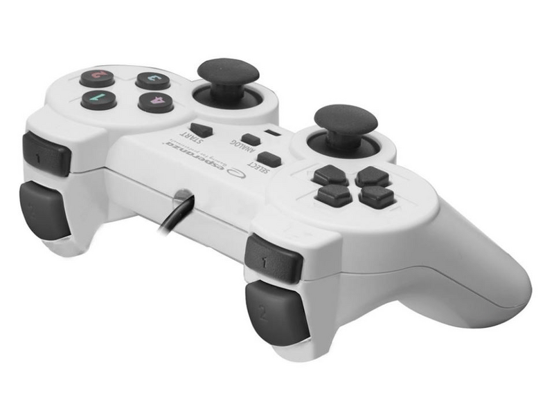 Esperanza EGG102W Warrior Gamepad, Fehér/ fekete