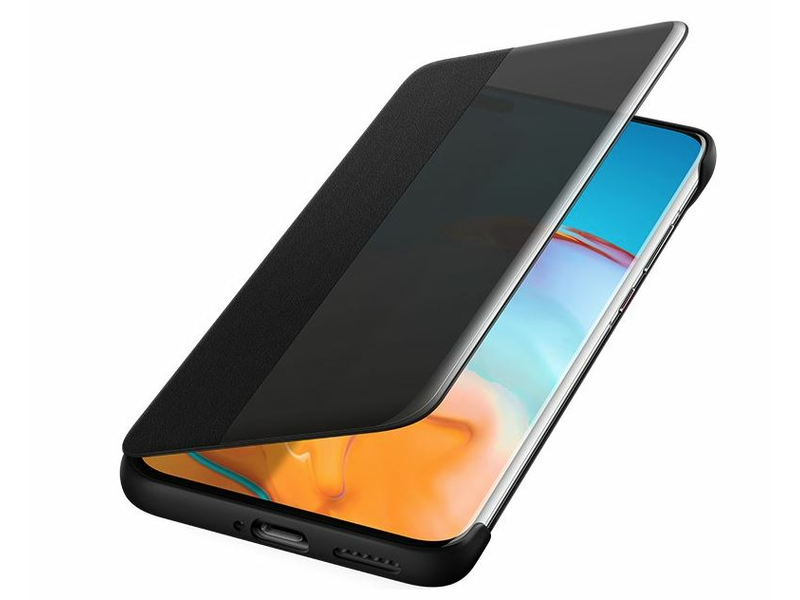 Huawei Smart View Flip Cover P40 fekete