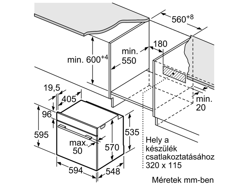 Bosch HBA5785S6 Beépíthető sütő