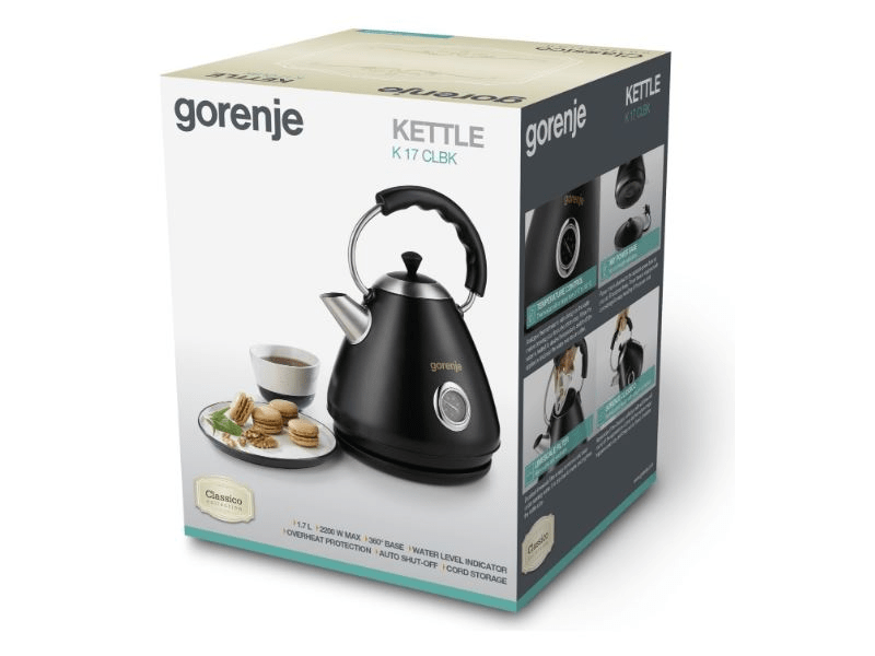 Gorenje K17CLBK Vízforraló, Fekete