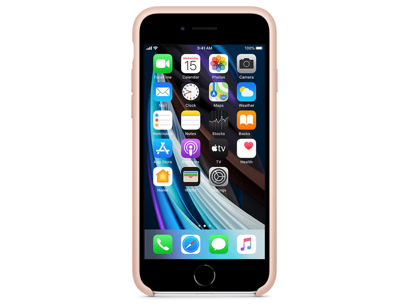 Apple iPhone SE 2020 gyári szilikon tok rózsakvarc (MXYK2ZM/A)