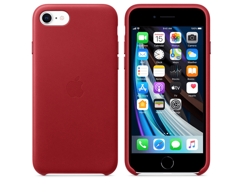Apple iPhone SE 2020 gyári bőrtok piros (MXYL2ZM/A)