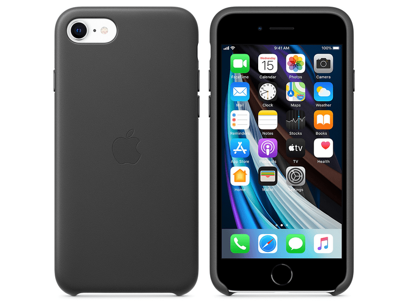Apple iPhone SE 2020 gyári bőrtok fekete (MXYM2ZM/A)