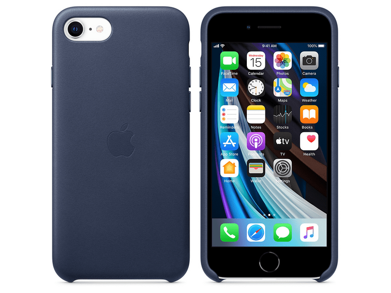 Apple iPhone SE 2020 gyári bőrtok kék (MXYN2ZM/A)