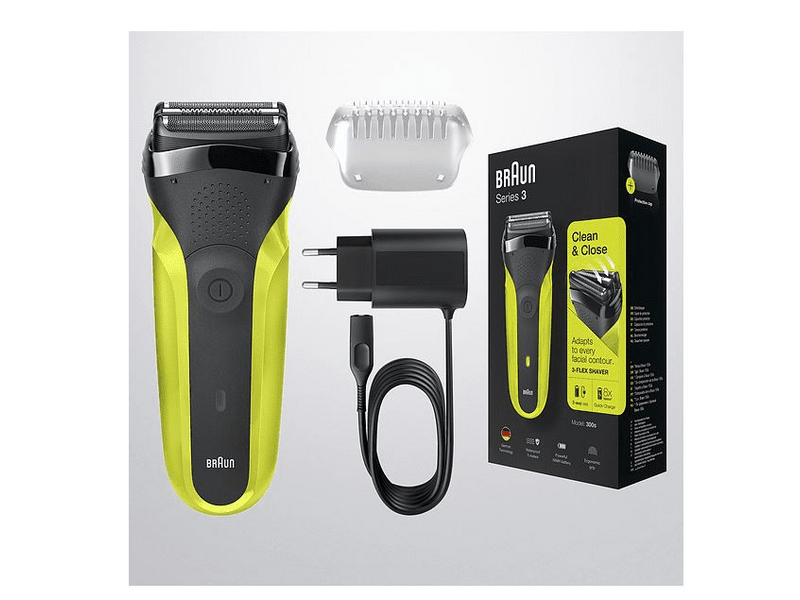 BRAUN Series 3 300S borotva, Fekete-sárga