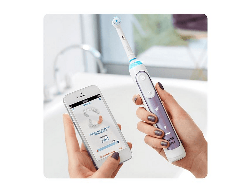 Oral-B Pro 10000N orchid Sensi fejjel - Dragonfly elektromos fogkefe, Lila